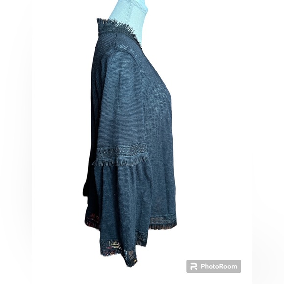 Hannah Fringe Trimmed Thin Cardigan - Picture 2 of 8